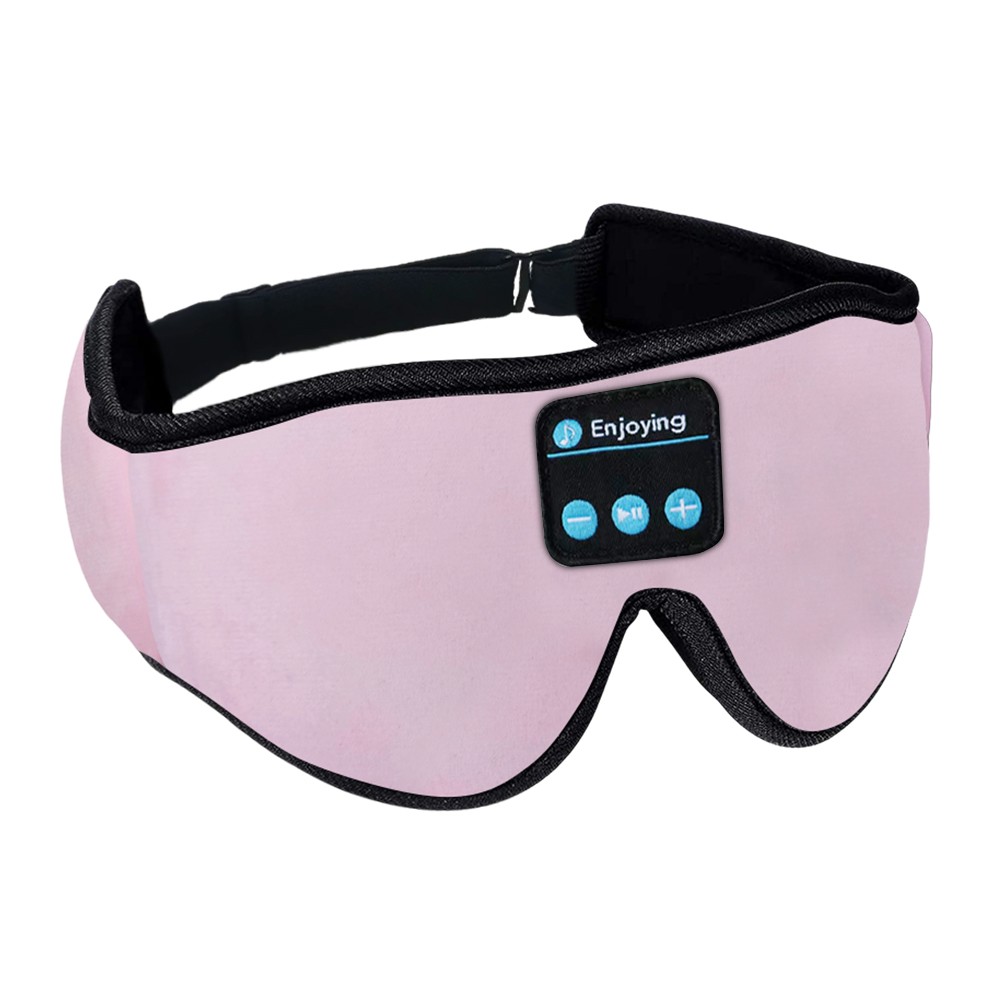 3D Bluetooth Sleep Eye Mask Sleep Headfhoens Pink