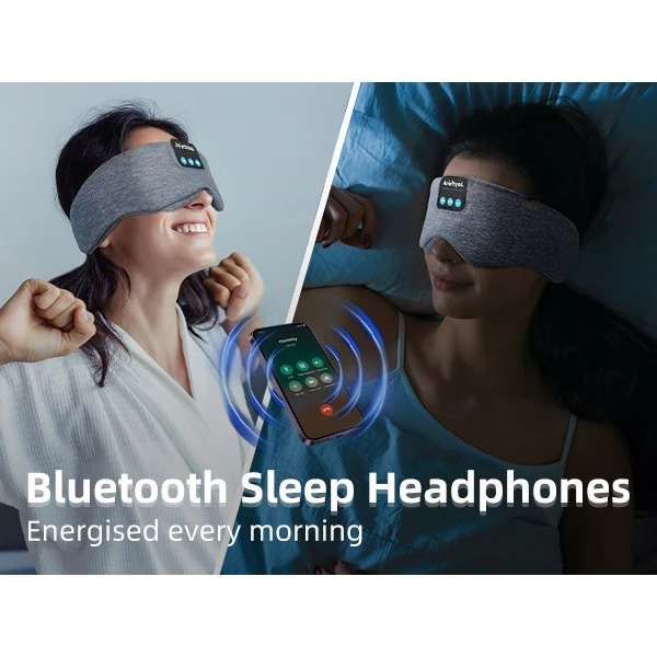Bluetooth szürke mini alvó szemmaszk