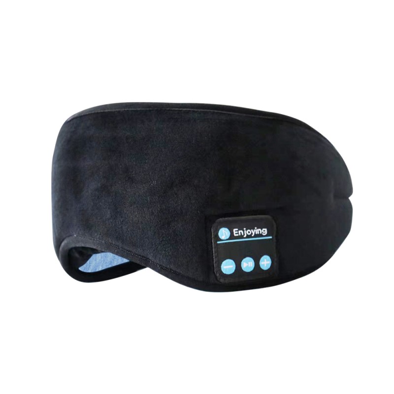 Pamut Bluetooth Sleep Eye Mask Sleep Fejhallgató Fekete