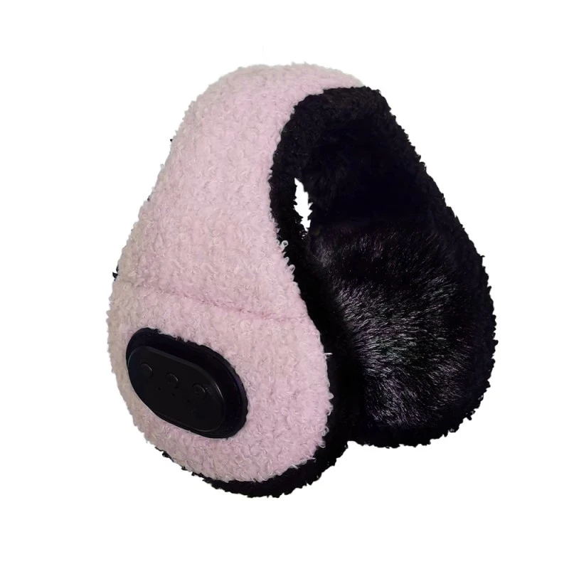 Rózsaszín Terry Bluetooth fül muffok